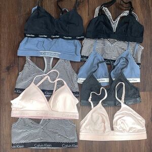 Calvin Klein Women's sports lounge Bra Collection Black, Blue, Pink, Grey